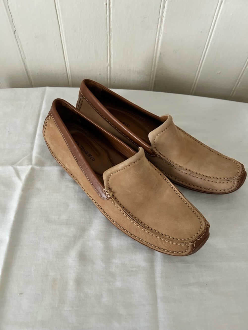 H.S. Trask Discovery Women’s Leather Driving Loafers/Tan/Size 10 N/NWOT